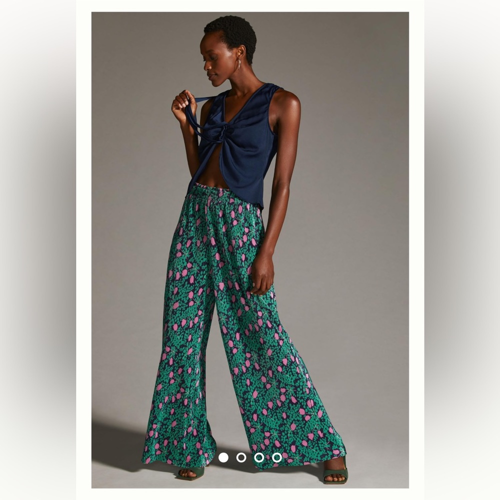 Anthropologie Maeve Plisse Pants EEUC Small